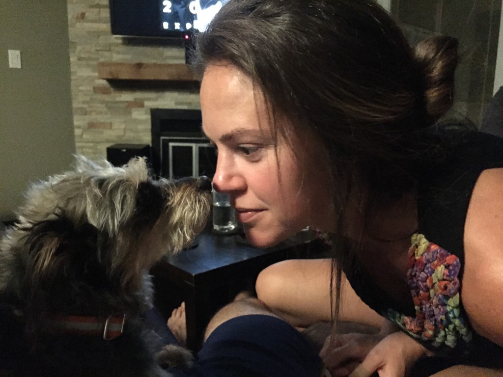 No matter how close you get, she will not like your face. That's a well trained dog if you ask me