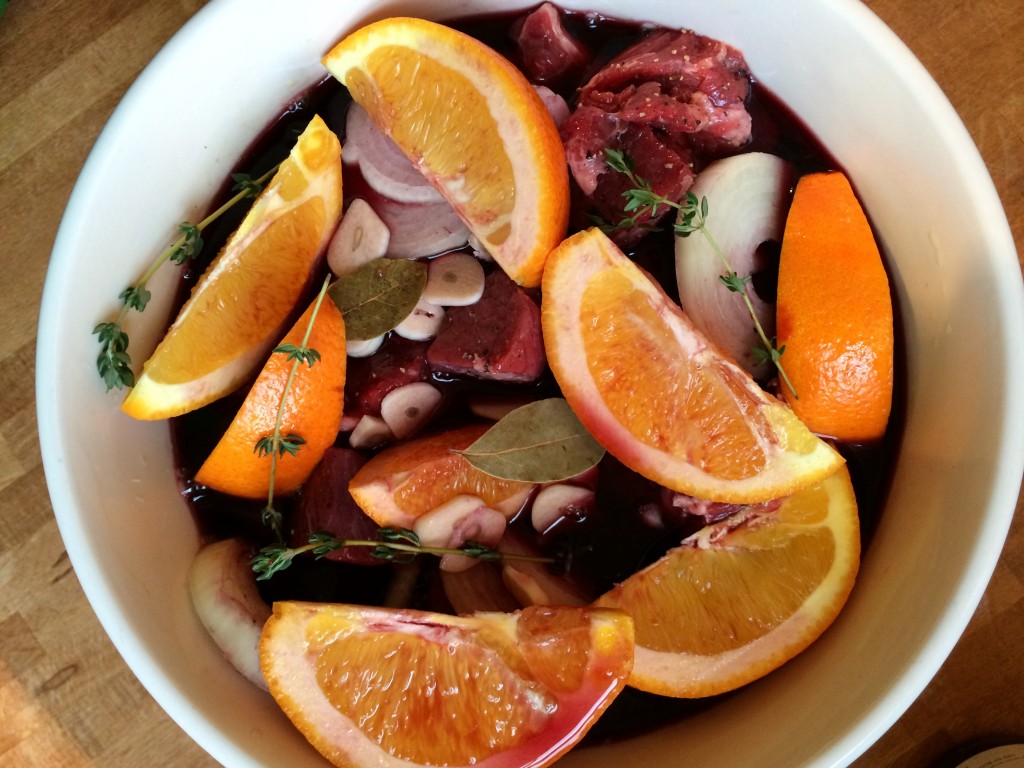 mmmm red meat and red wine. Such a perfect combo!