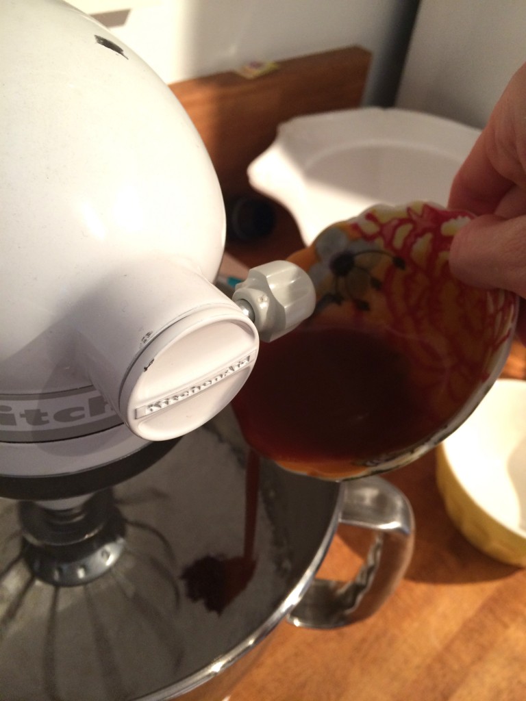 add a small amount of salted whiskey caramel 