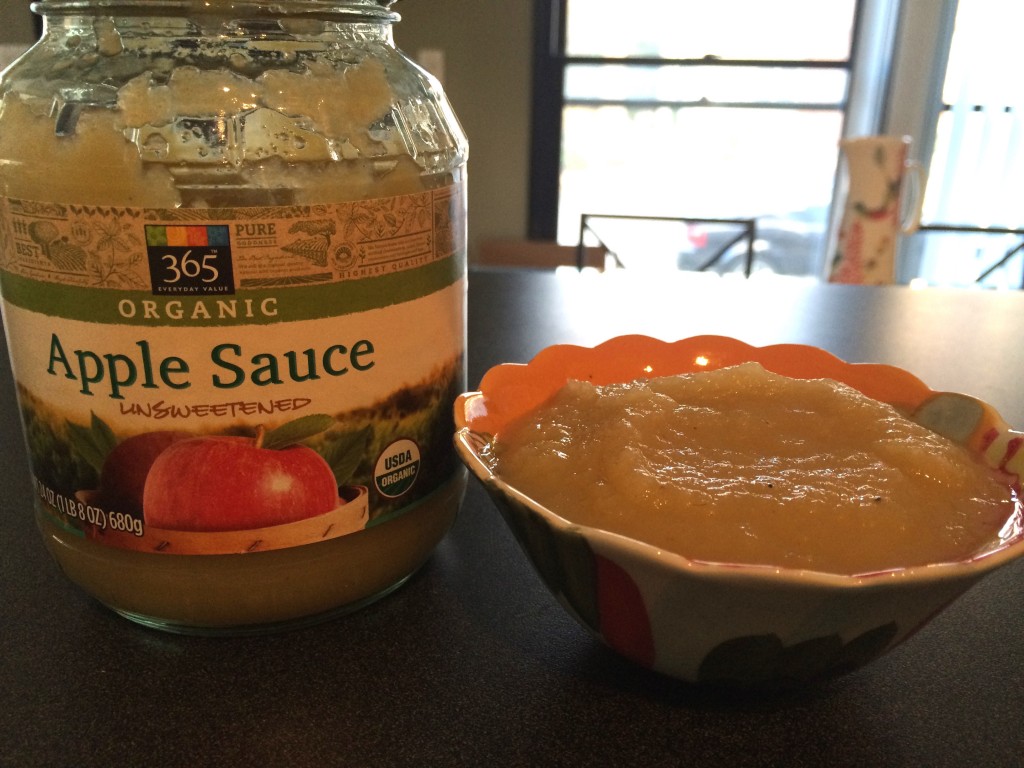 1/2 cup unsweetened applesauce