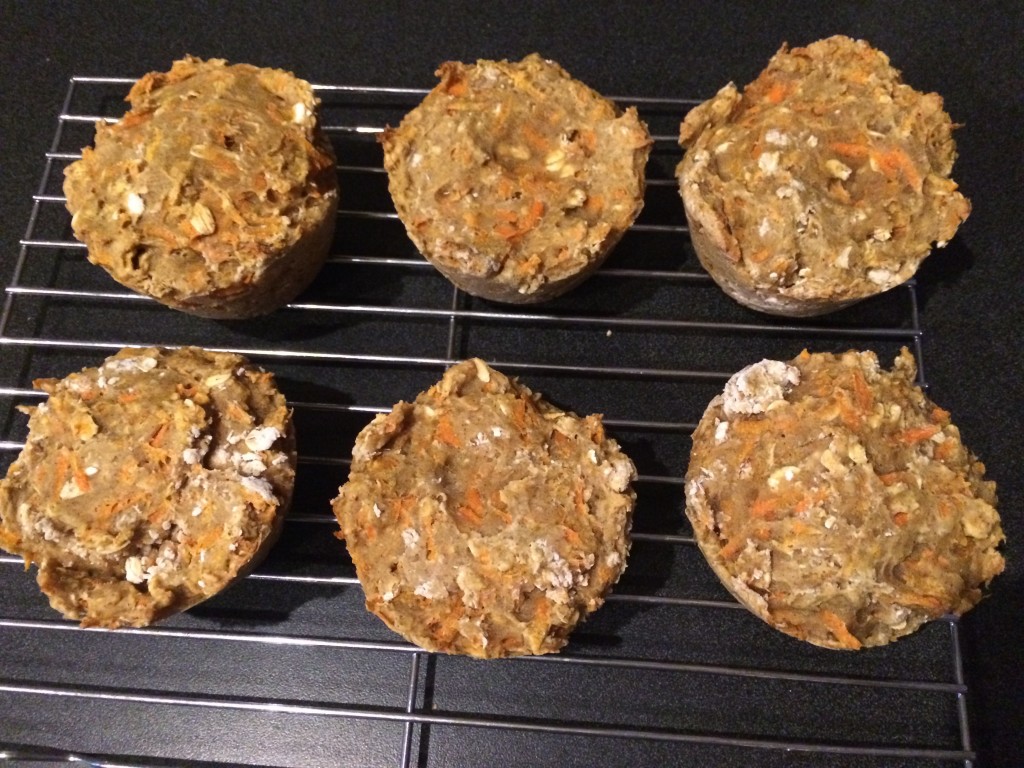 Take out of the oven and make sure to cool completely before adding the icing and giving to your pet