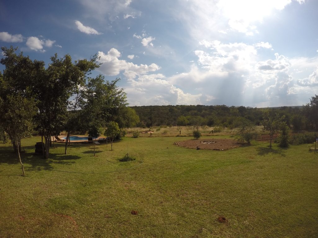 "Fenced" backyard and pool