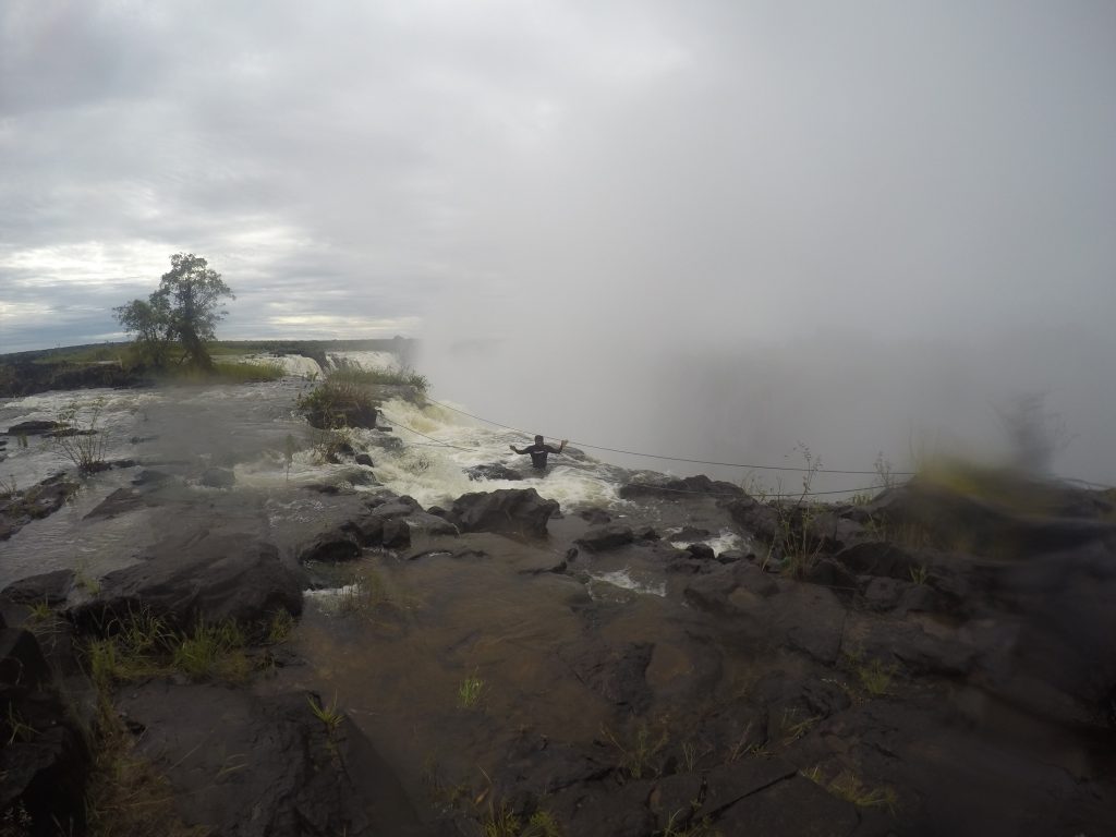 Our guide showing us how "safe" it is