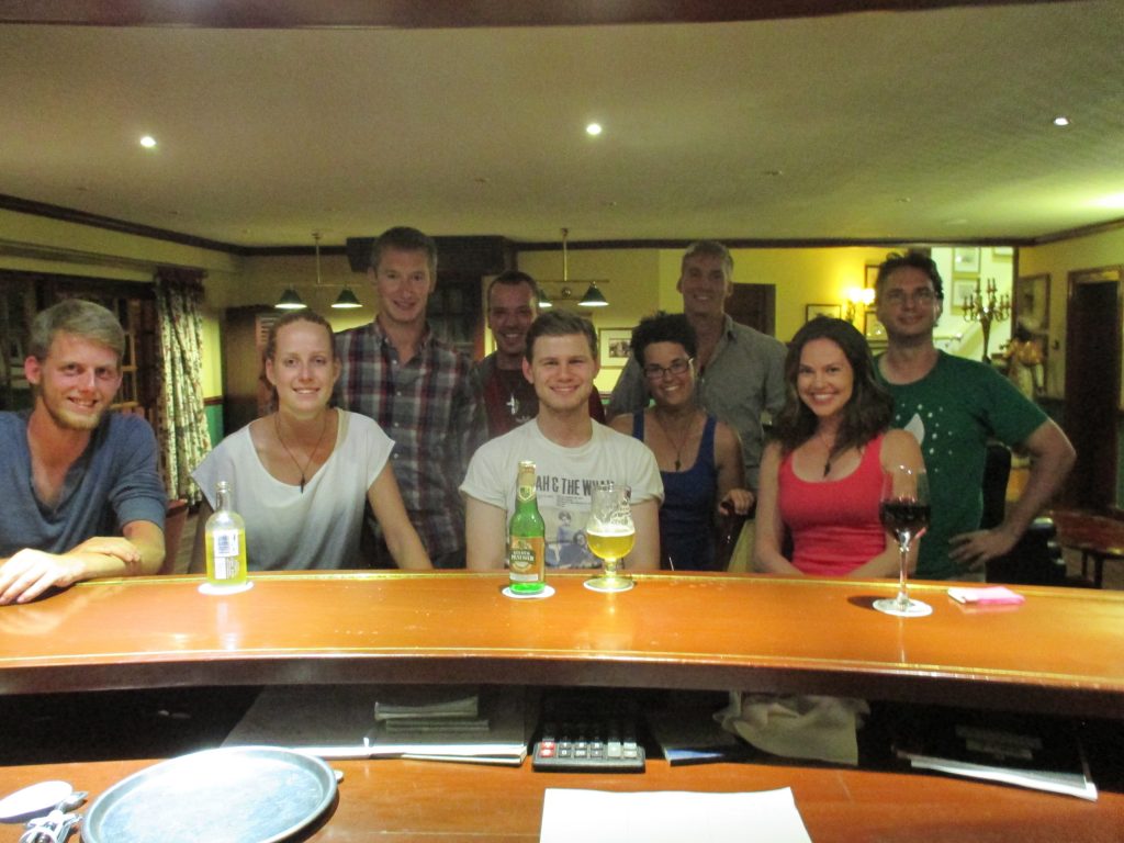 A night out with the crew