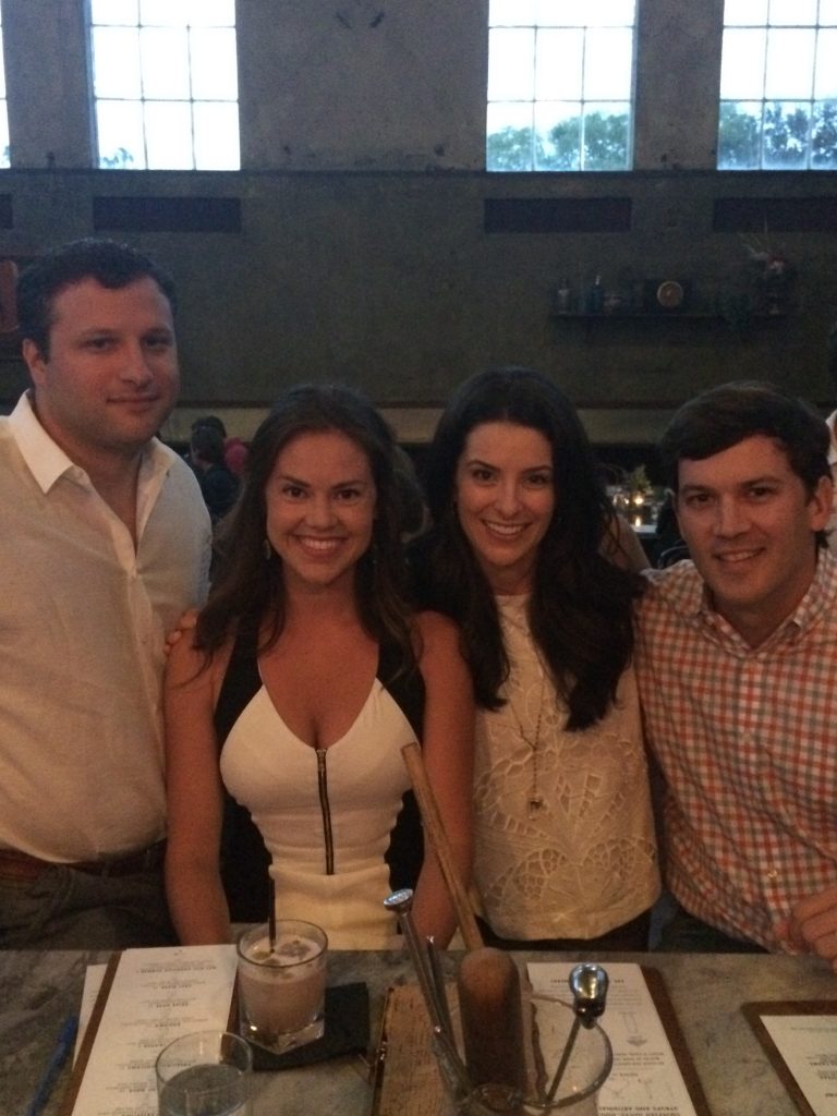 Dinner out with friends in old St. Augustine town at Ice Plant