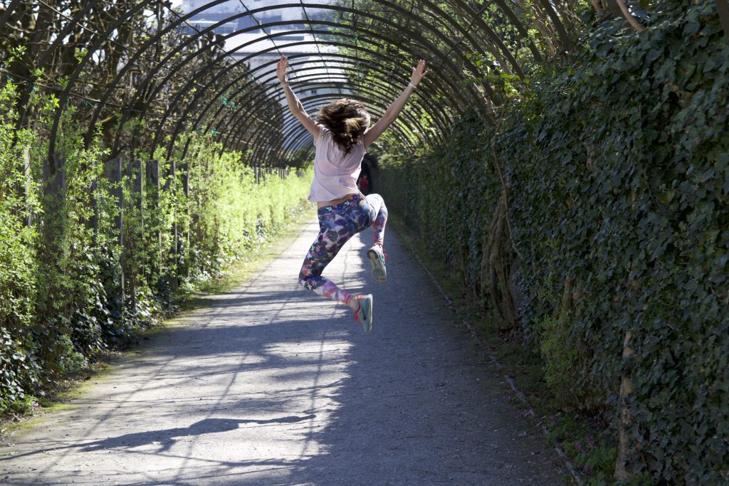 Skipping gardens in Salzburg, Austria